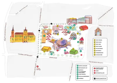 A PLATTEGROND MET LEGENDA