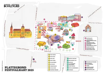 A PLATTEGROND MET LEGENDA