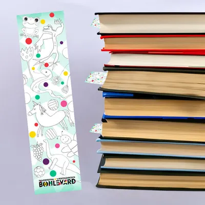 Boulevard boekenlegger met boeken